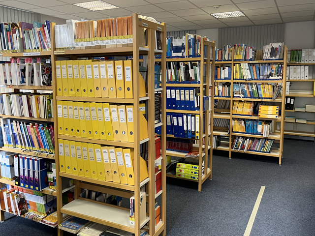 Blick in die Bibliothek